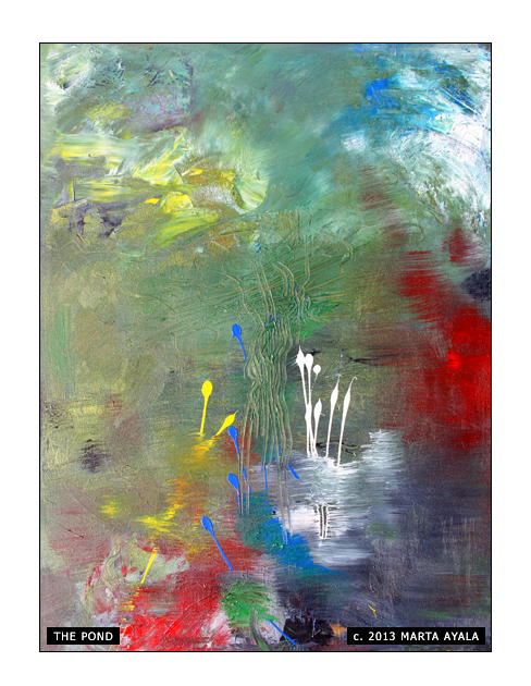 Marta Ayala Minero - The Pond - Oil on Canvas