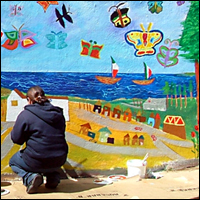Marta Ayala Minero - Garfield High Mural 